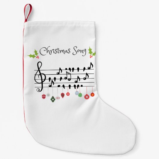 クリスマスソング スモールクリスマスストッキング (正面)