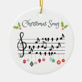 クリスマスソング セラミックオーナメント (正面)