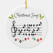 クリスマスソング セラミックオーナメント (裏面)