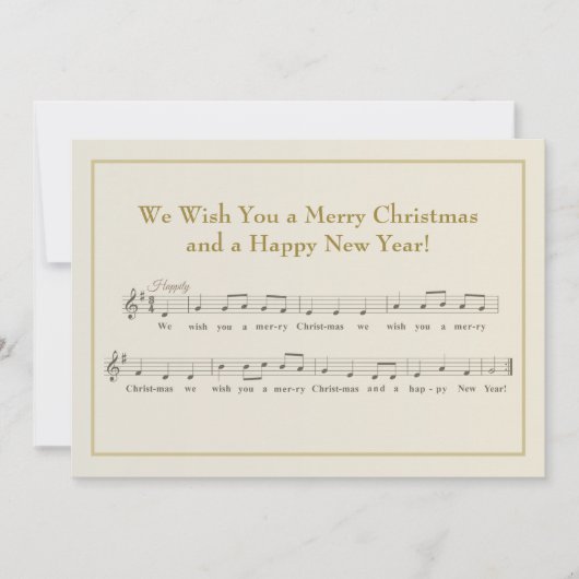 クリスマスソング ミュージカル シーズンカード (正面)