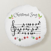 クリスマスソング ラウンドクッション (裏面)