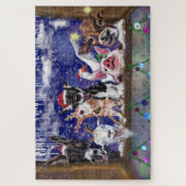 クリスマスソング – 動物のパーティー ジグソーパズル (縦)