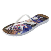 クリスマスソング – 動物のパーティー – ハッピー ビーチサンダル (アングル)