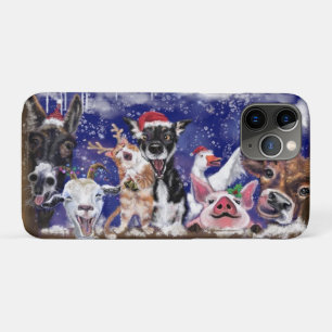 クリスマスソング – 動物のパーティー iPhone 11 PROケース