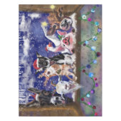 クリスマスソング – 動物パーティー テーブルクロス (正面)