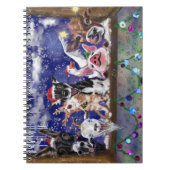 クリスマスソング – 動物パーティー ノートブック (正面)