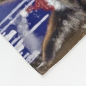 クリスマスソング – 動物パーティー フリースブランケット (角)