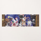 クリスマスソング – 動物パーティー ヨガマット (裏面(横))