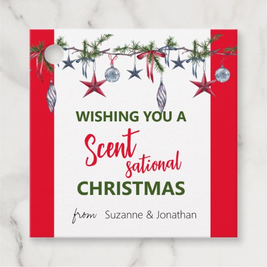 クリスマスソープキャンドル フェイバータグ (正面)