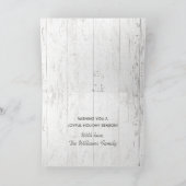 クリスマスソ素朴レイツリーファームハウスファミリー シーズンカード (内部)