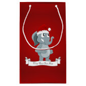 クリスマスゾウアニメ スモールペーパーバッグ (裏面)
