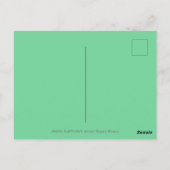 クリスマスゾウ建物かわいいパチデーム雪だるま ポストカード (裏面)