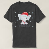 クリスマスゾウ12 Tシャツ (デザイン正面)