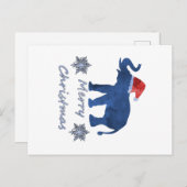 クリスマスゾウ シーズンポストカード (正面/裏面)