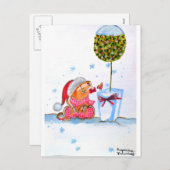 クリスマスゾウ シーズンポストカード (正面/裏面)