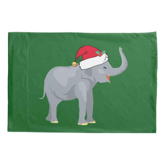 クリスマスゾウ 枕カバー (裏面)