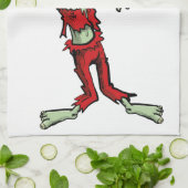 クリスマスゾンビサンタクロース キッチンタオル (折り畳み)