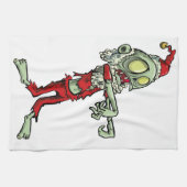 クリスマスゾンビサンタクロース キッチンタオル (横)