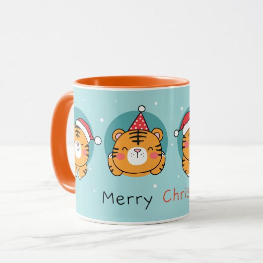 クリスマスタイガース マグカップ (正面左)