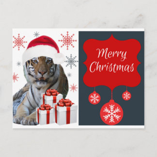 クリスマスタイガー シーズンポストカード