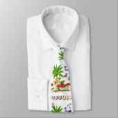 クリスマスタイサマービーチサンタ ネクタイ (タイ)