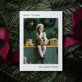 クリスマスタイプライター |写真付き白黒 シーズンカード