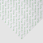 クリスマスタイポグラフィグリーンオンホワイトティッシュペーパー 薄葉紙 (詳細)