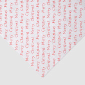 クリスマスタイポグラフィレッドオンホワイトティッシュペーパー 薄葉紙 (詳細)