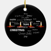 クリスマスタイポグラフィ セラミックオーナメント (裏面)