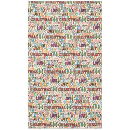 クリスマスタイポグラフィ テーブルクロス