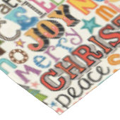 クリスマスタイポグラフィ テーブルクロス (アングル)