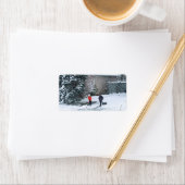 クリスマスタイムおもしろい ラベル (インサイチュ)