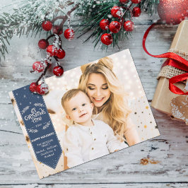 クリスマスタイムインディゴブルー幸せな休日の写真 シーズンカード