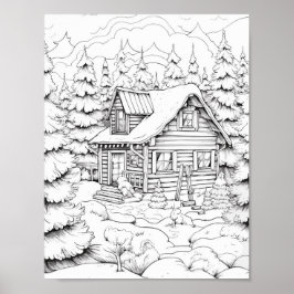 クリスマスタイムカラーリングポスター ポスター