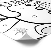 クリスマスタイムカラーリングポスター ポスター (角)