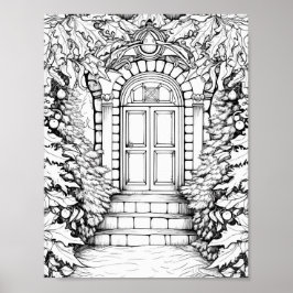 クリスマスタイムカラーリングポスター ポスター