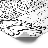 クリスマスタイムカラーリングポスター ポスター (角)