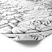 クリスマスタイムカラーリングポスター ポスター (角)