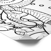 クリスマスタイムカラーリングポスター ポスター (角)