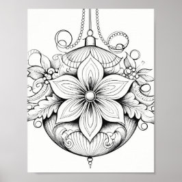 クリスマスタイムカラーリングポスター ポスター