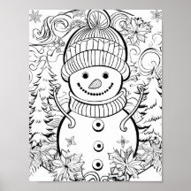 クリスマスタイムカラーリングポスター