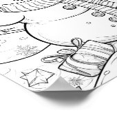 クリスマスタイムカラーリングポスター ポスター (角)