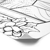 クリスマスタイムカラーリングポスター ポスター (角)