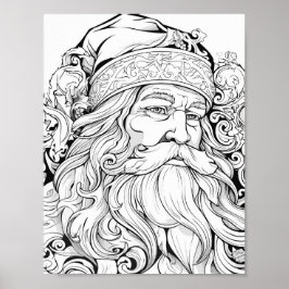 クリスマスタイムカラーリングポスター ポスター