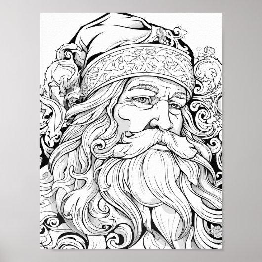 クリスマスタイムカラーリングポスター ポスター (正面)