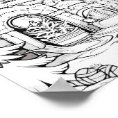 クリスマスタイムカラーリングポスター ポスター (角)