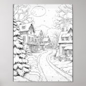 クリスマスタイムカラーリングポスター ポスター (正面)