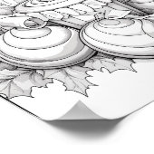 クリスマスタイムカラーリングポスター ポスター (角)