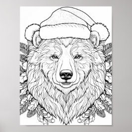 クリスマスタイムカラーリングポスター ポスター