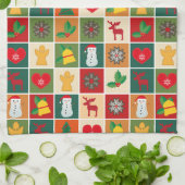 クリスマスタイムキッチンタオル キッチンタオル (折り畳み)